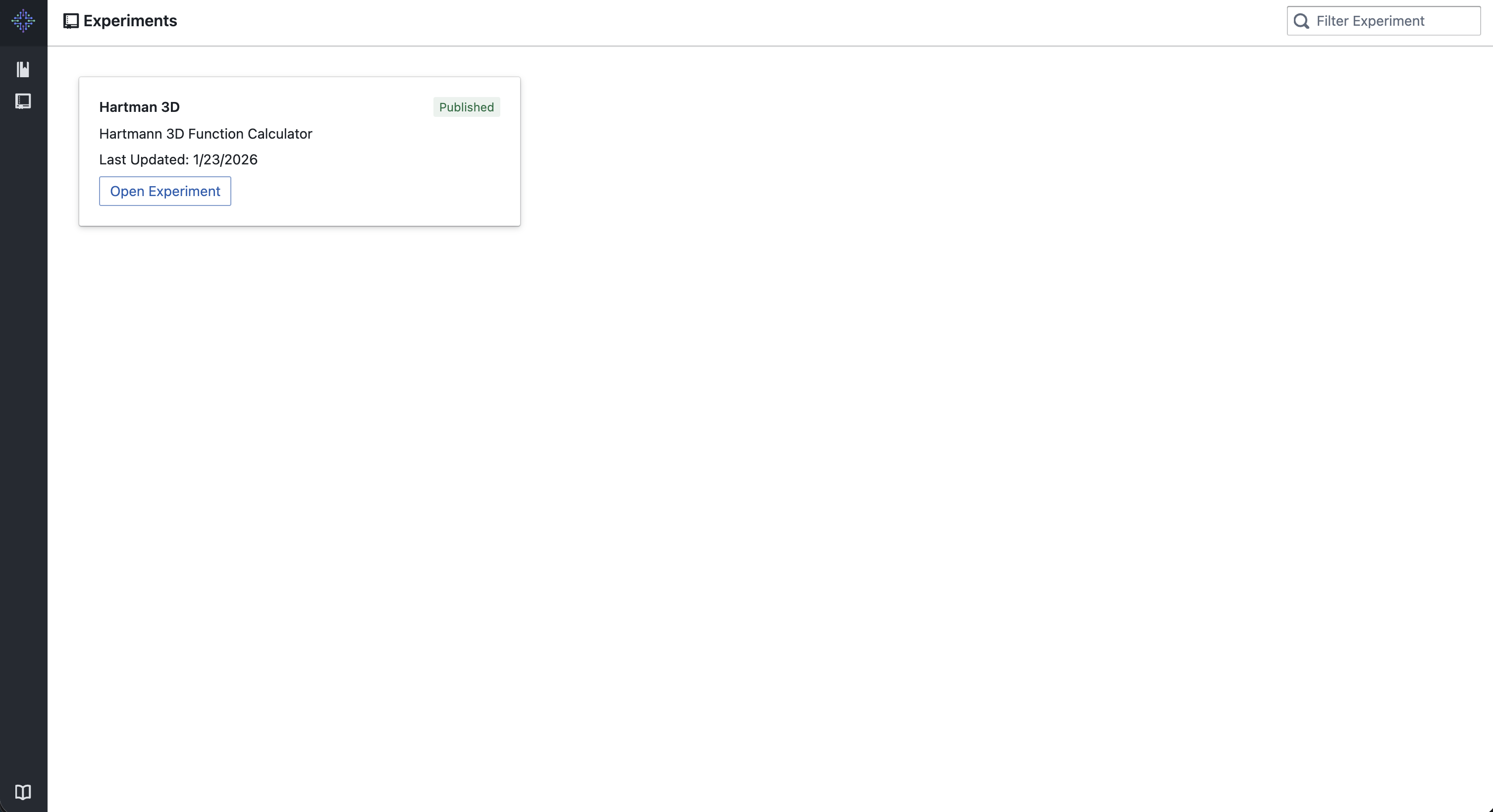 Experiments Homepage