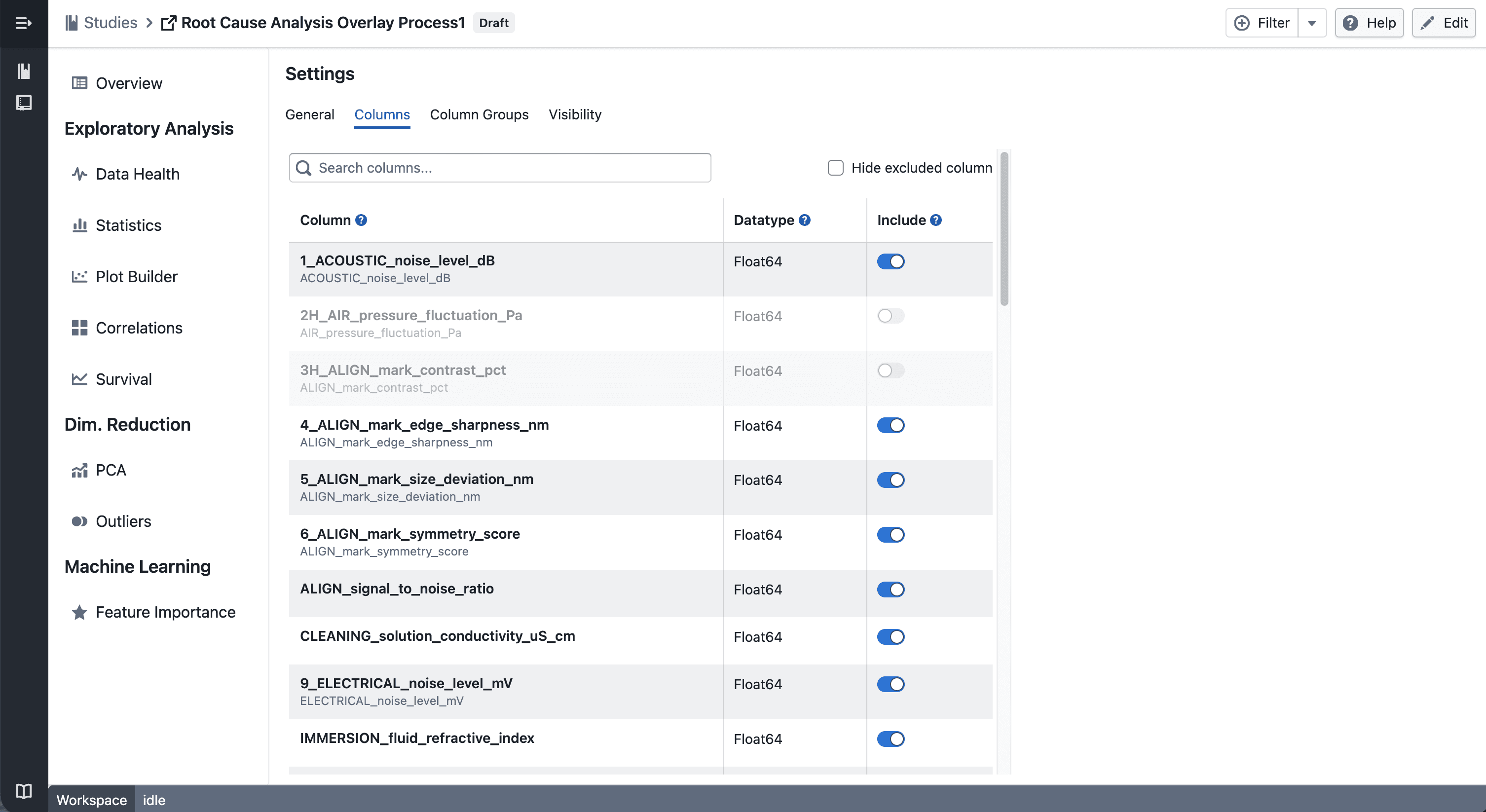 Column Management