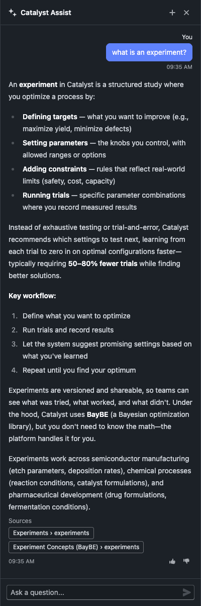 Documentation answer with sources
