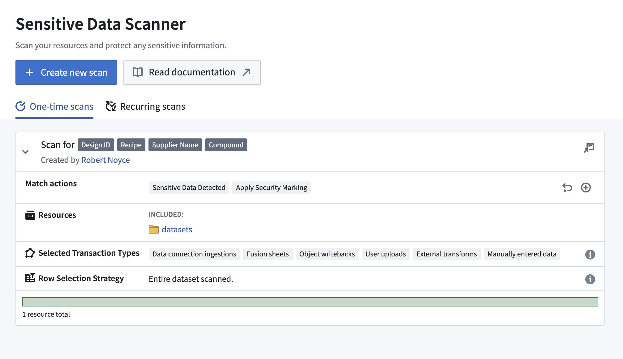 Sensitive Data Scanner