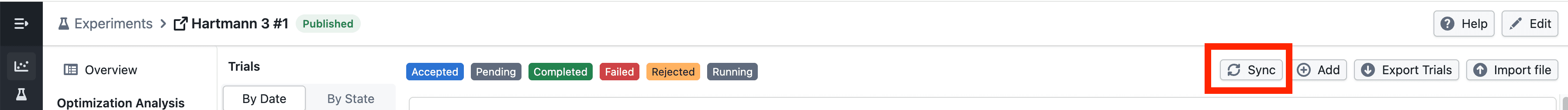 The Views button in the study toolbar